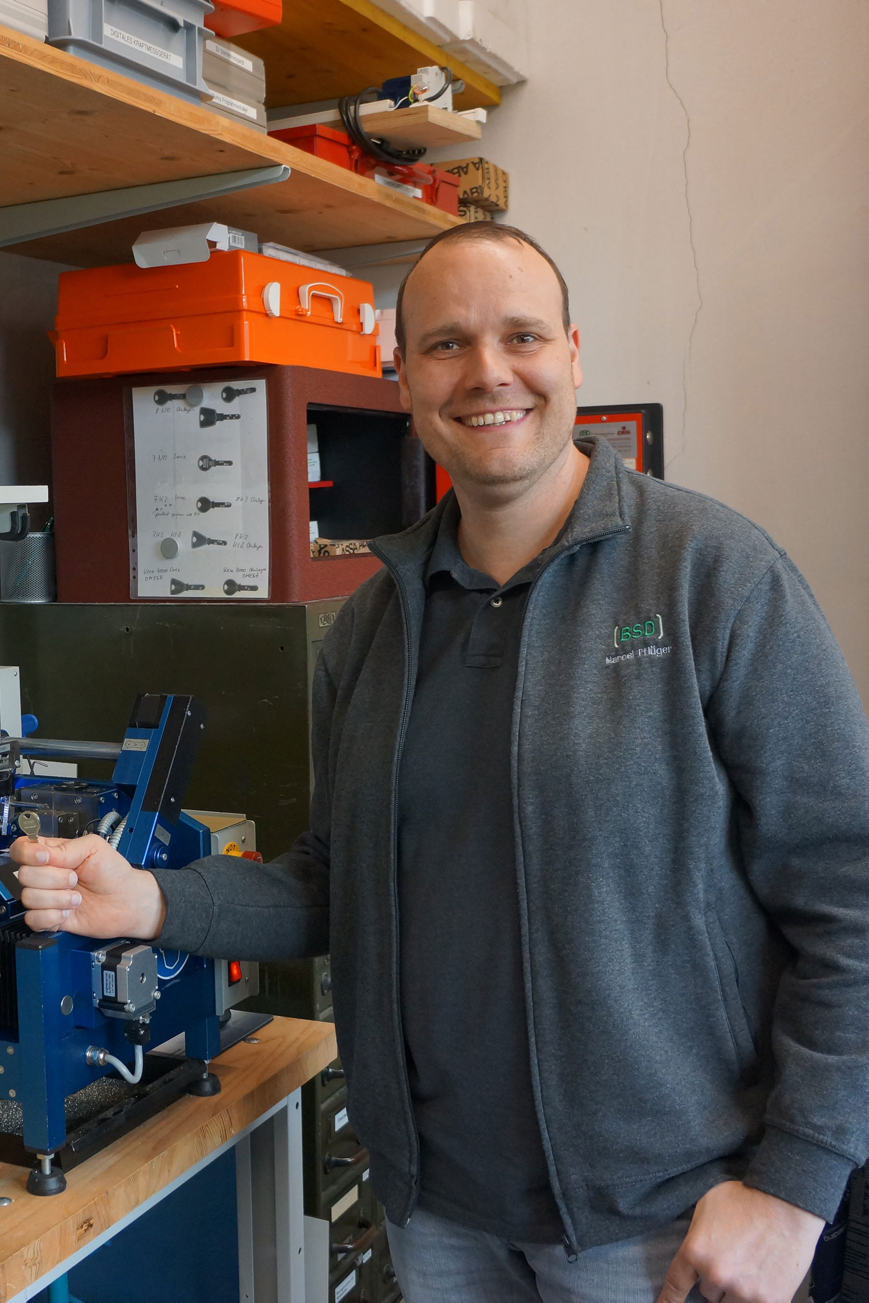Marcel Pflüger, Innendienst-Mitarbeiter, alpha Schlüsselservice GmbH Basel